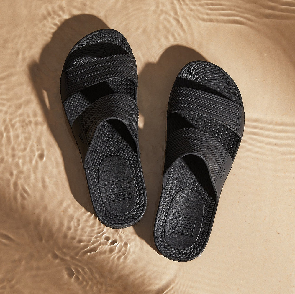 Reef Womens Water Vista Slide Sandals in Black ID IW3OaTnu Reef Womens Water Vista Slide Sandals in Black ID IW3OaTnu