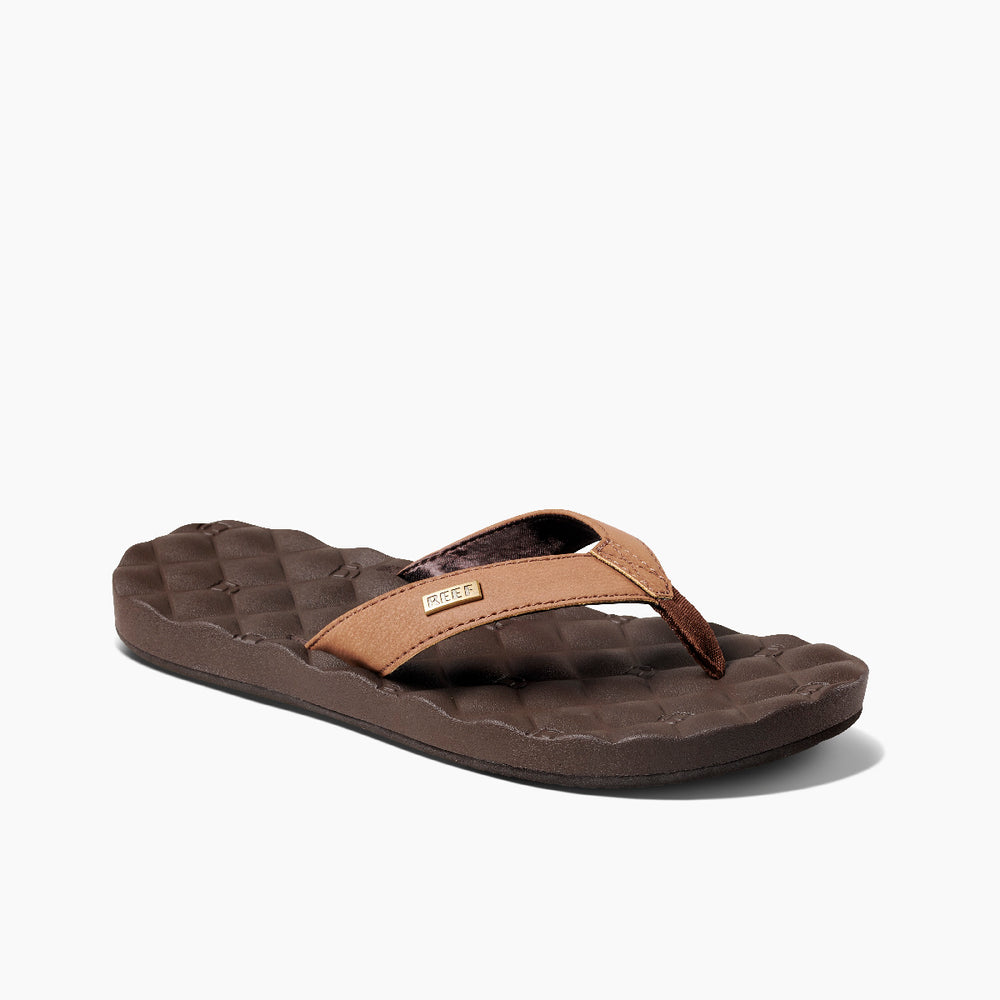 Reef Womens Reef Dreams Vegan Leather Sandals in Brown ID Lbaq1L9J Reef Womens Reef Dreams Vegan Leather Sandals in Brown ID Lbaq1L9J