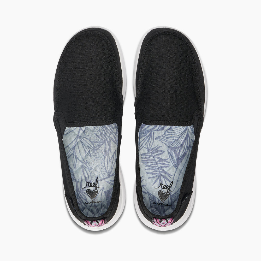 Reef Womens Cushion Coast Autumn Slip-Ons in Black ID R0kHtR10 Reef Womens Cushion Coast Autumn Slip-Ons in Black ID R0kHtR10