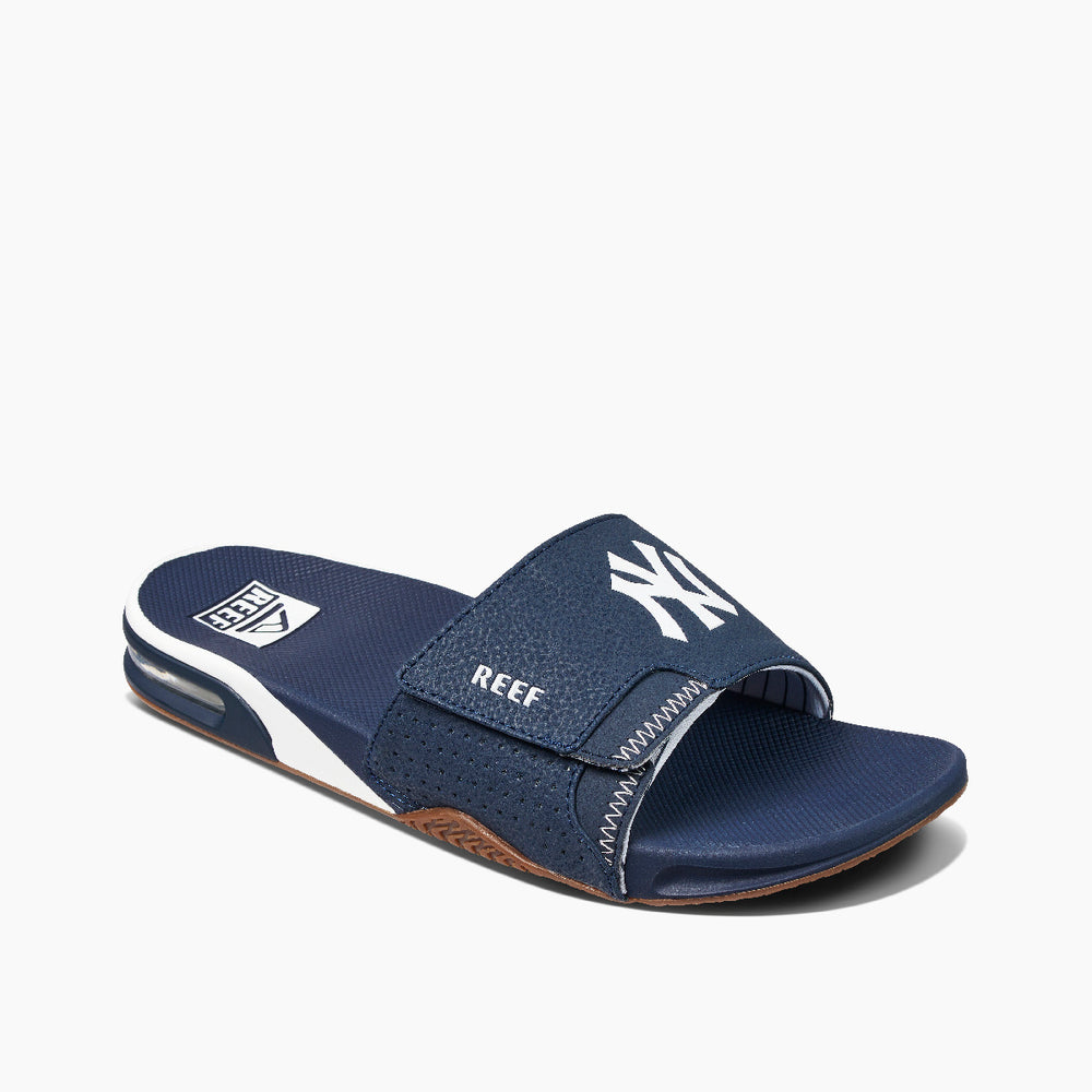 Reef Mens Fanning x MLB Slides with Bottle Opener ID YfNbBI4U Reef Mens Fanning x MLB Slides with Bottle Opener ID YfNbBI4U