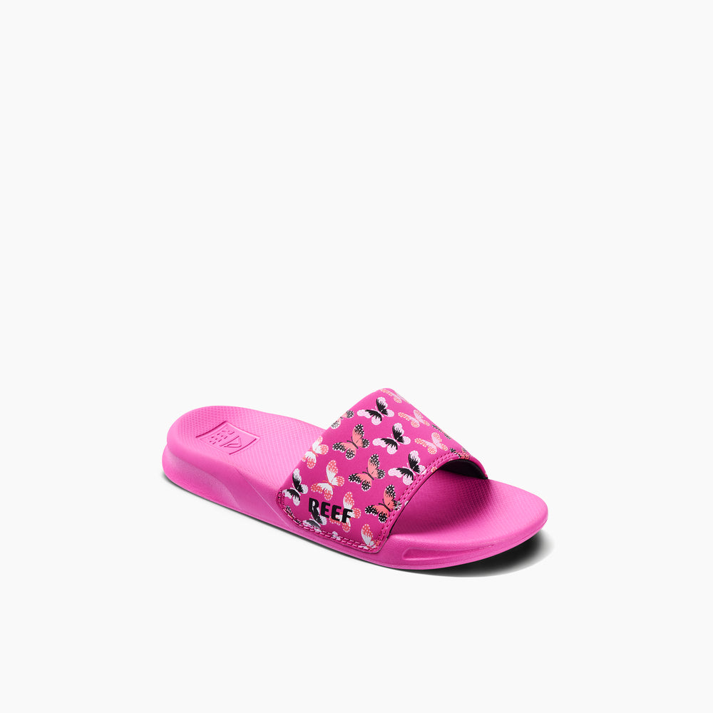 Reef Girls Slides Kids One Slide in Orchid Butterfly ID ZNCVNHrn Reef Girls Slides Kids One Slide in Orchid Butterfly ID ZNCVNHrn