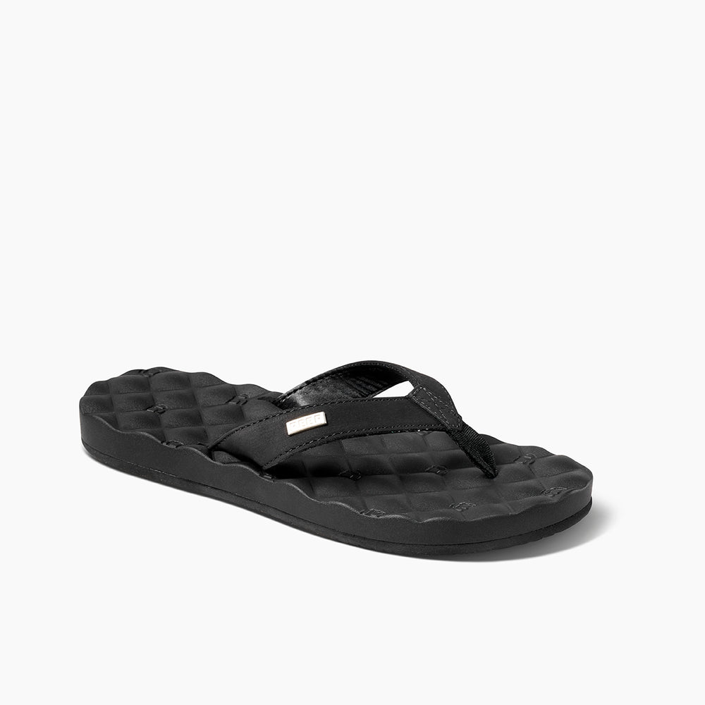 Reef Womens Reef Dreams Vegan Leather Sandals in Black/Black ID iM6UJQQe Reef Womens Reef Dreams Vegan Leather Sandals in Black/Black ID iM6UJQQe