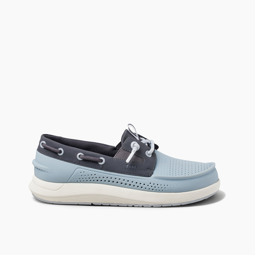 Reef Mens SWELLsole Skipper Shoes in Grey/Black ID kaJKKKNW Reef Mens SWELLsole Skipper Shoes in Grey/Black ID kaJKKKNW