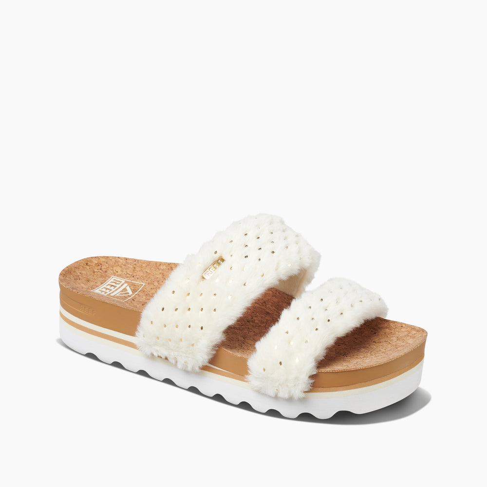 Reef Womens Vista Hi Cozy Slides (White) ID keujXqBD Reef Womens Vista Hi Cozy Slides (White) ID keujXqBD